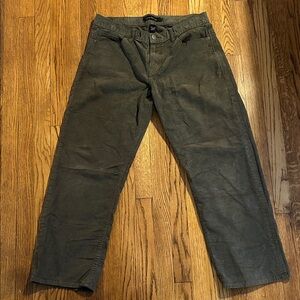 Calvin Klein Jeans Men's Dark Green Corduroy Pants